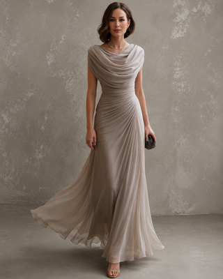 Celeste™ | Draped Evening Elegance Dress