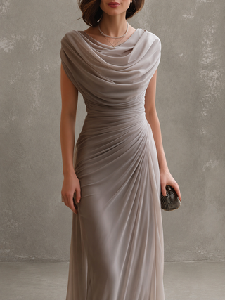 Celeste™ | Draped Evening Elegance Dress