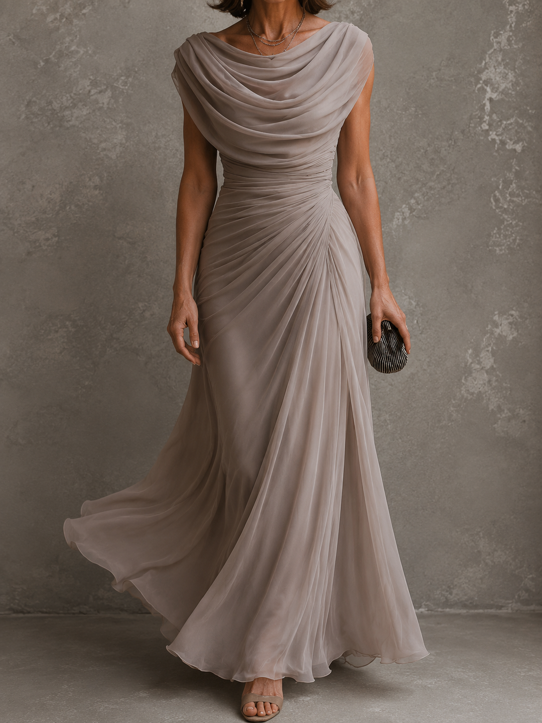 Celeste™ | Draped Evening Elegance Dress