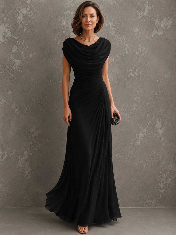 Celeste™ | Draped Evening Elegance Dress