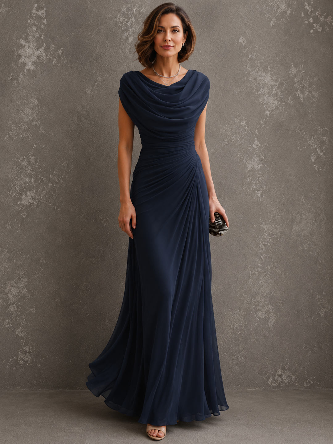 Celeste™ | Draped Evening Elegance Dress