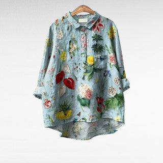 Florence™ | Enchanted Botanical Button-Up Blouse