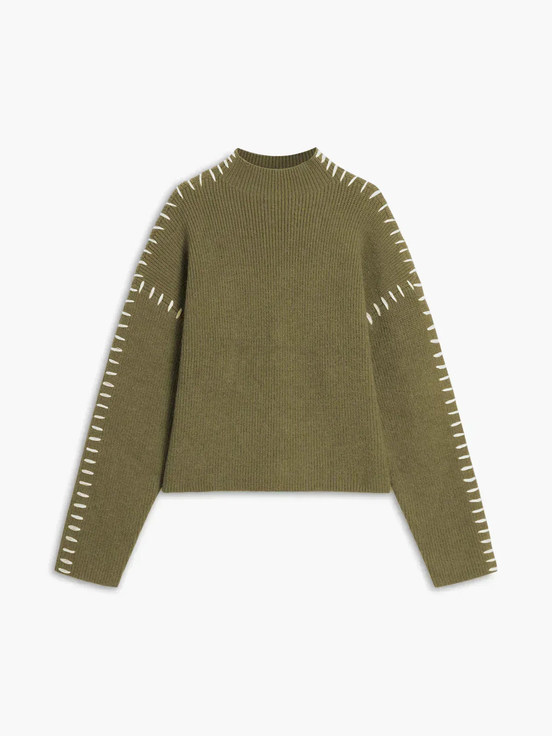 Onyx™ | Luxe Black Contrast Stitch Sweater