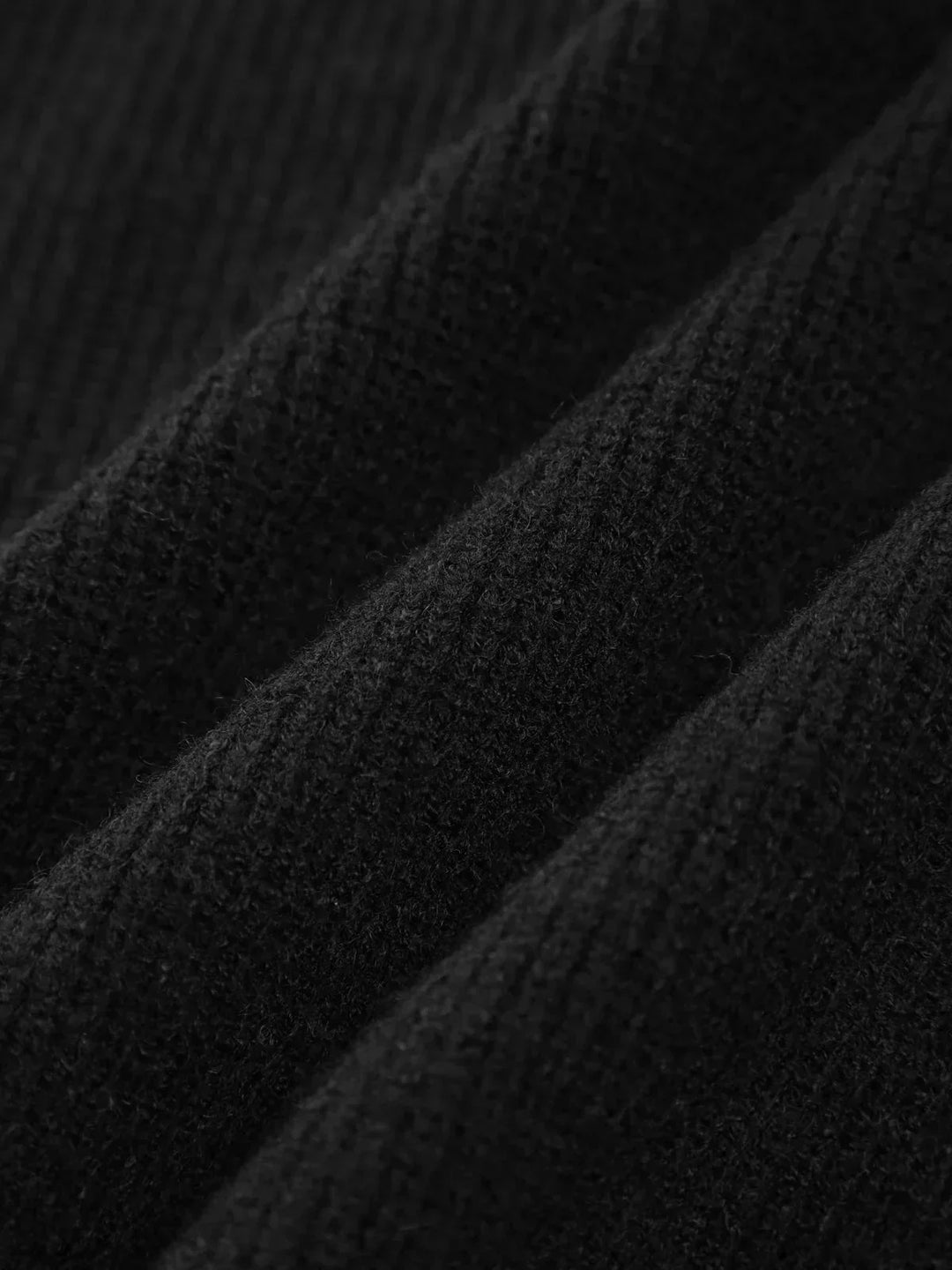 Onyx™ | Luxe Black Contrast Stitch Sweater