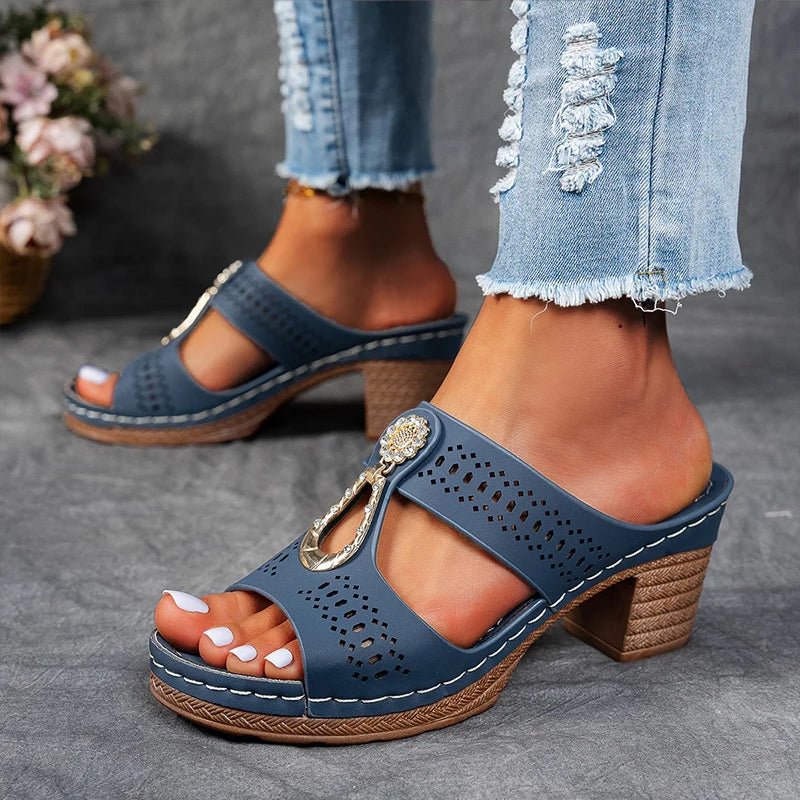 Gregoria | Sandalias Caladas Con Tacón