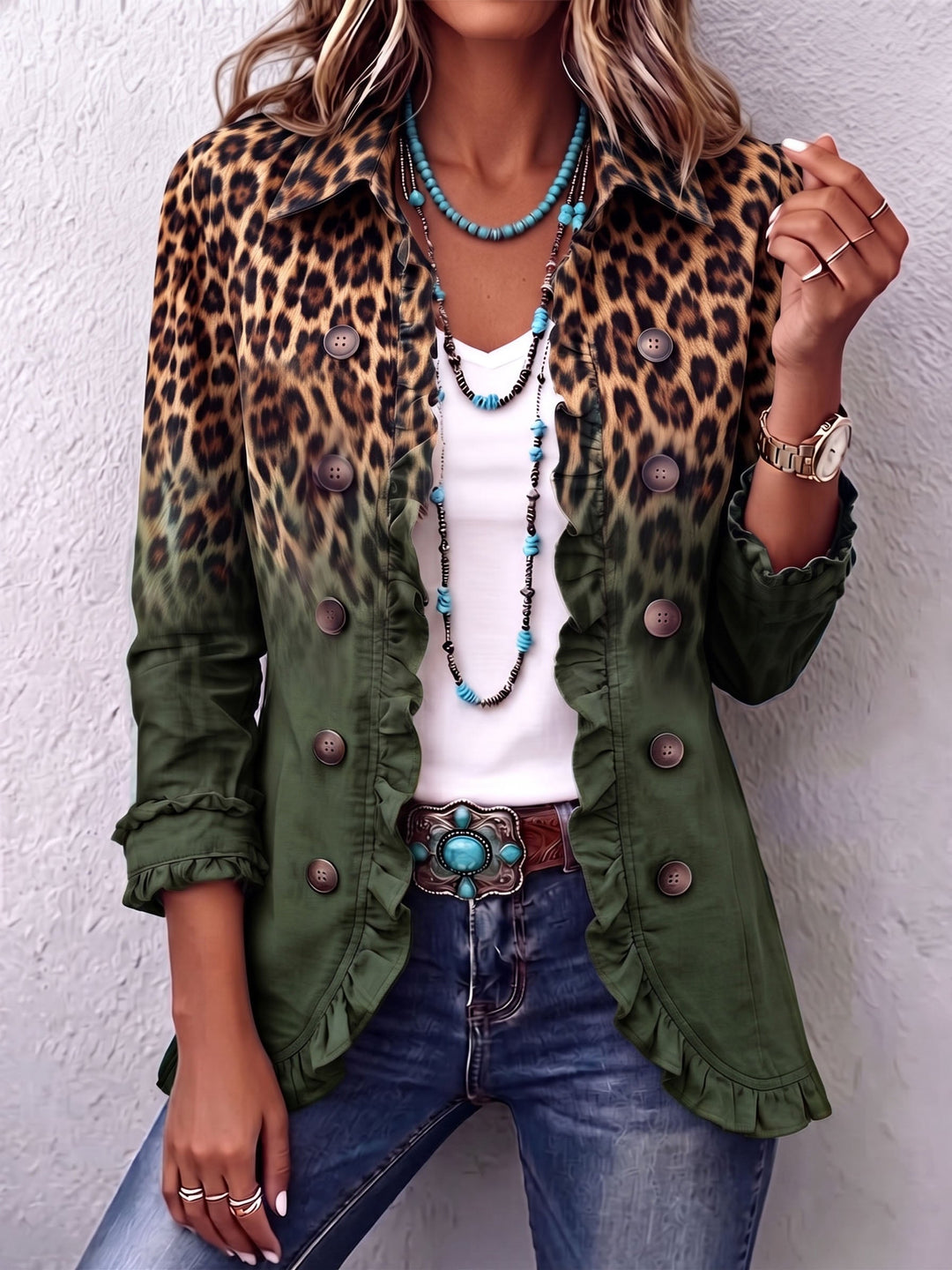 Seraphine™ | Wild Elegance Ruffle Jacket