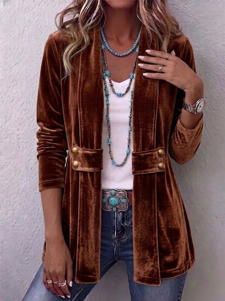 Valentina™ | Luxe Velvet Tailored Jacket