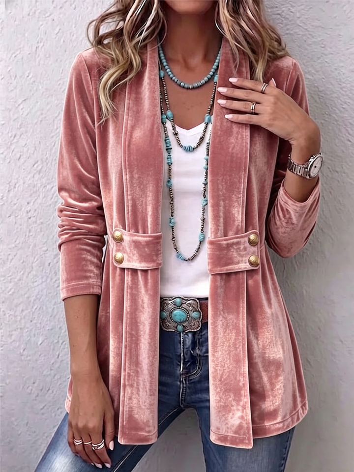 Valentina™ | Luxe Velvet Tailored Jacket