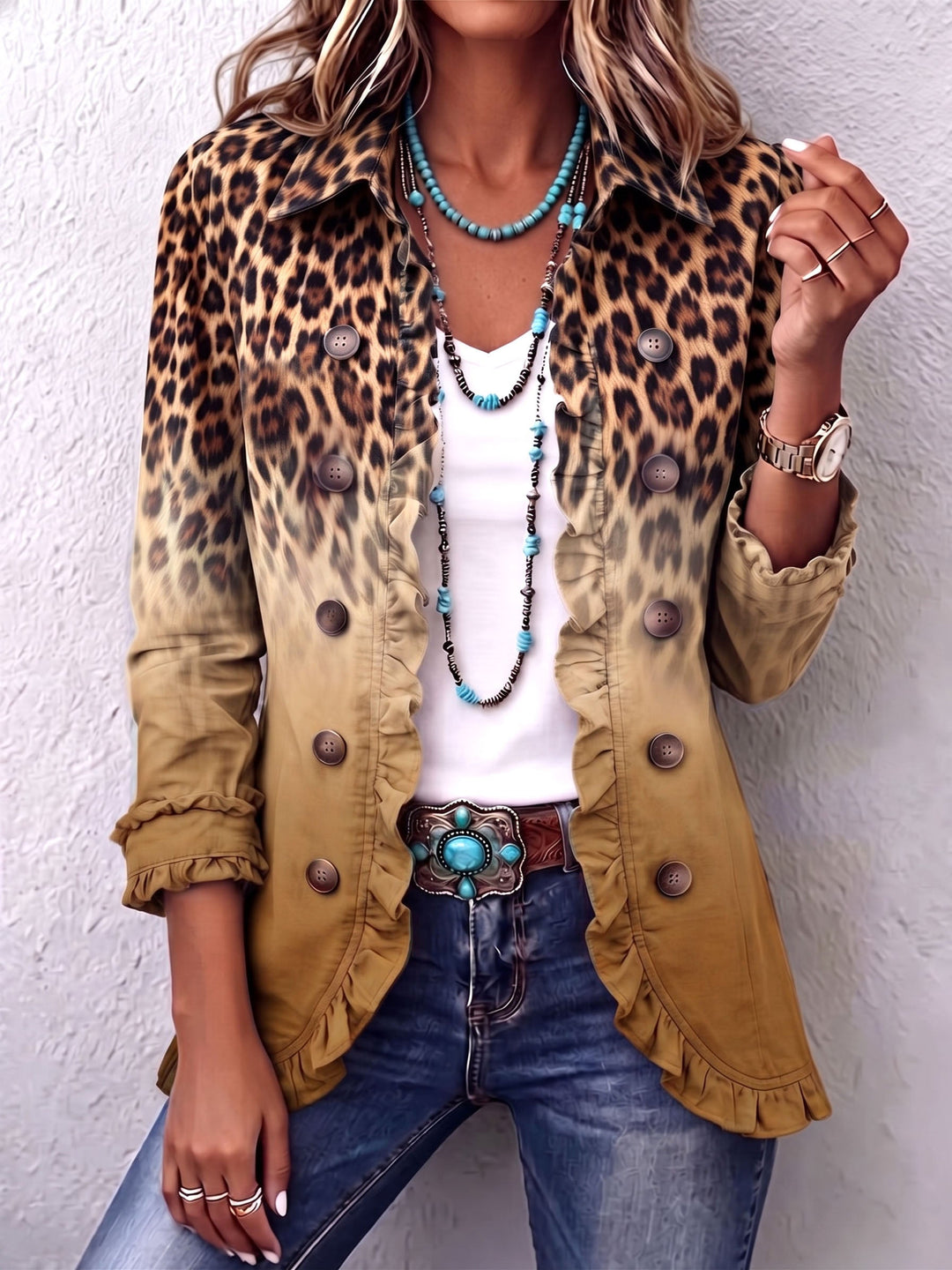 Seraphine™ | Wild Elegance Ruffle Jacket