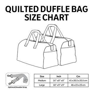 Happy Herder Quilted Duffle Bag