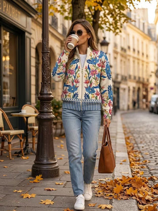 Fenella™ | Meadow Bloom Zip Cardigan
