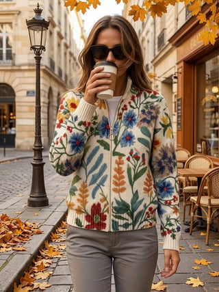 Fenella™ | Meadow Bloom Zip Cardigan