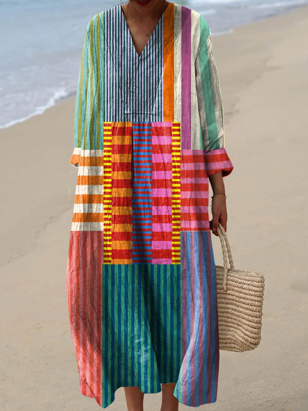 Concha | Vestido Patchwork de Horizontes