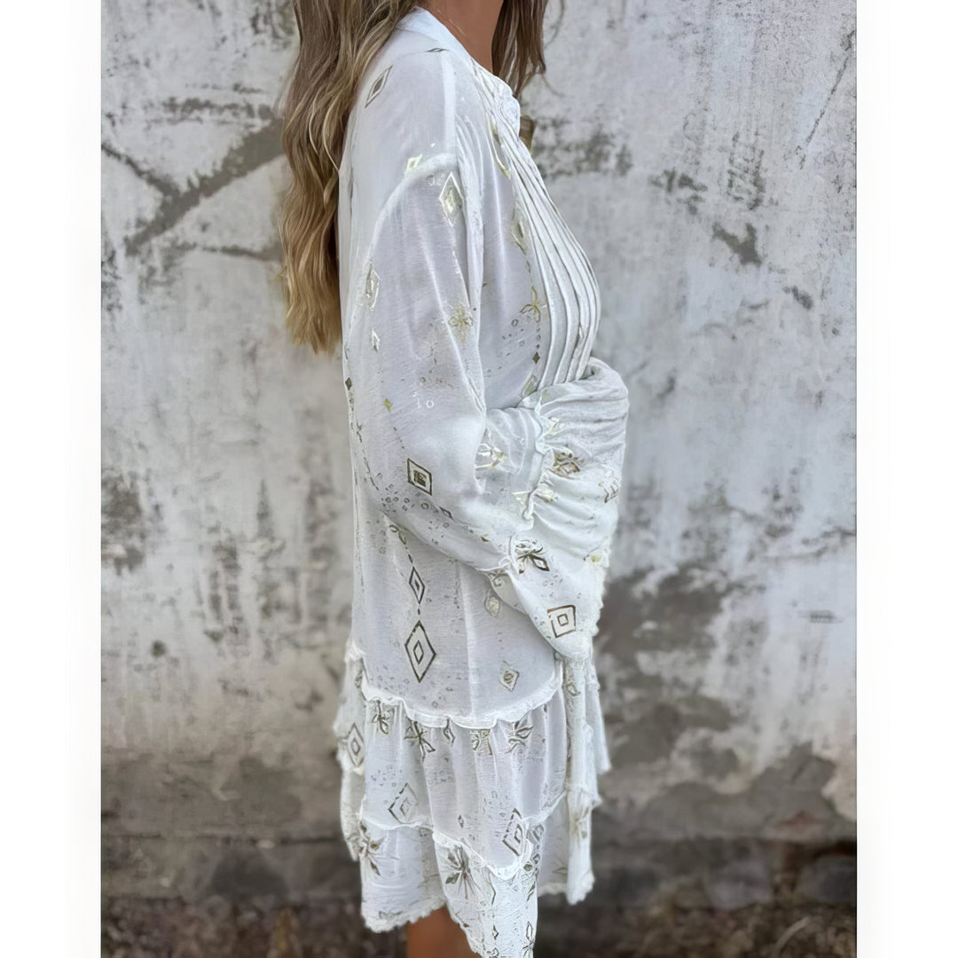 Rosario | Vestido Manga Acampanada
